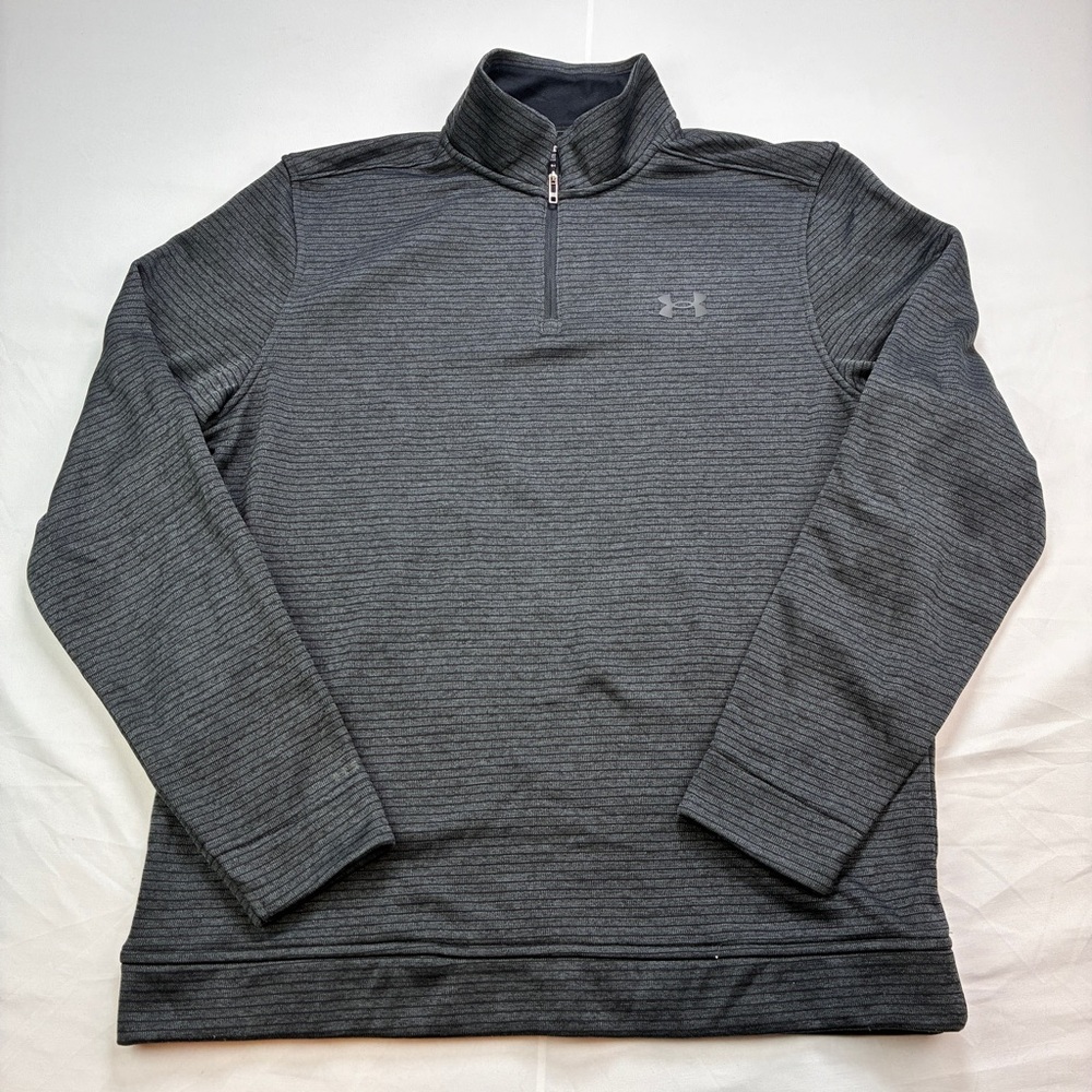 Under Armour Golf Black and Gray Golf Pullover